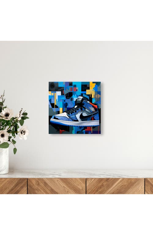 Wynwood Studio Primary Sneakers Canvas Wall Art In Blue