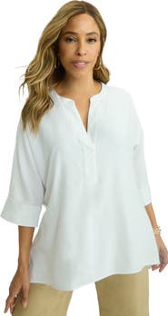 Jessica London Hi Low Linen Tunic