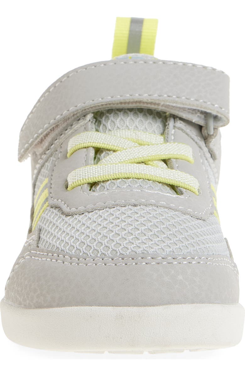 XERO SHOES Kids' Prio Sneaker, Alternate, color, Lunar Rock/Sunny Lime
