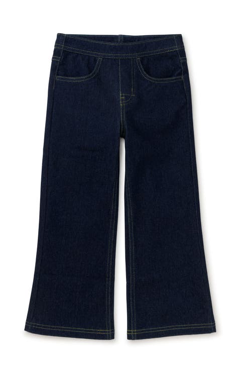 Denim-Like Flare Pants
