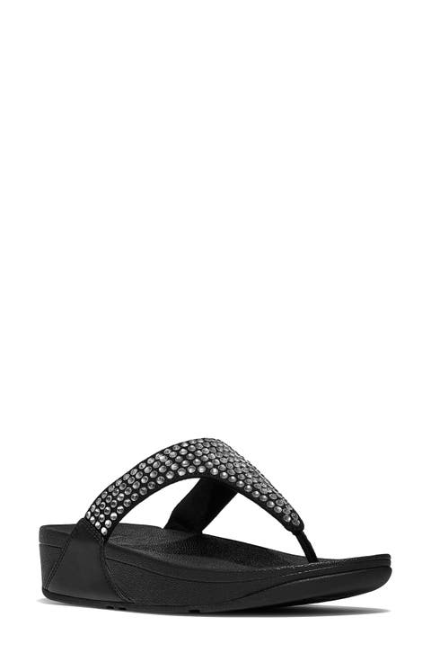 Lulu Maxi Crystal Post Toe Sandal