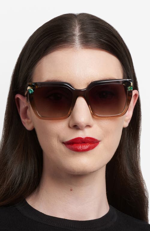 Carolina Herrera 55mm Rectangular Sunglasses In Multi