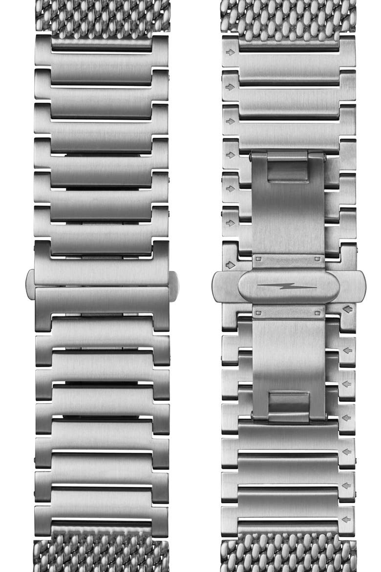 Canfield Model C56 Chronograph Mesh Strap Watch, 43mm, Alternate, color, BLUE
