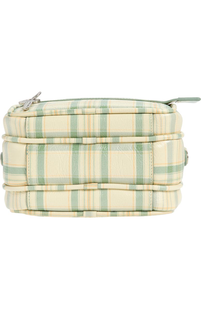 Acne Studios Camero Kit Check Crossbody Bag, Alternate, color, Green/ Orange