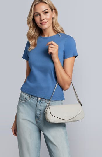 All for Love Leather Baguette Shoulder Bag