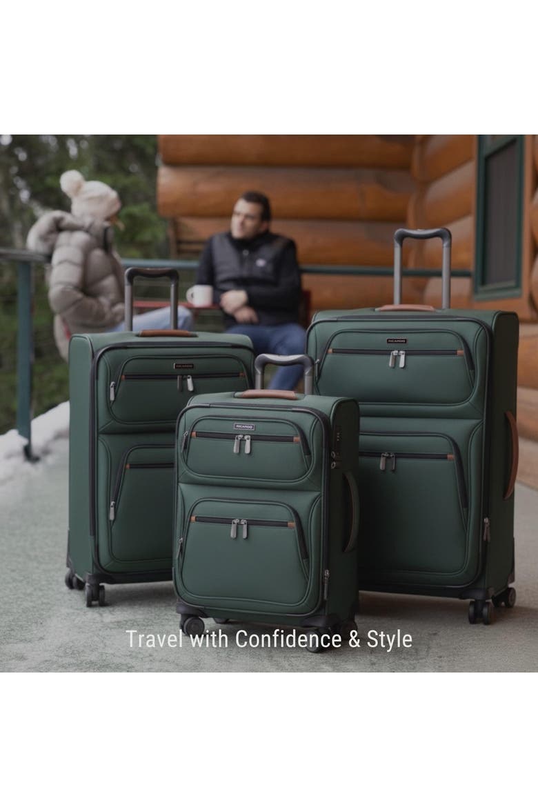 Montecito 3.0 Softside Expandable Suitcase, 25" Checked, Alternate, color, Hunter Green
