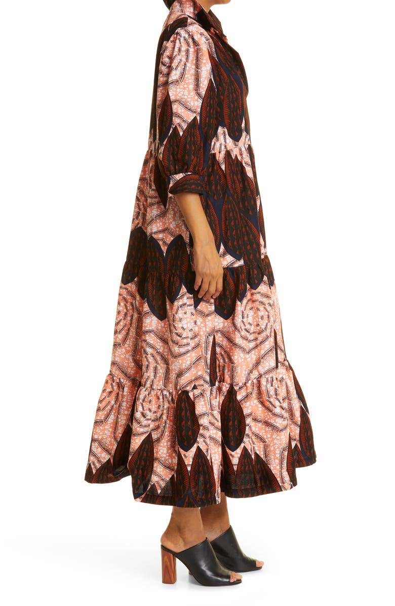 The Oula Company Mixed Print Cotton Dress, Alternate, color,