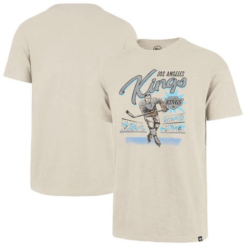 Men's '47  Natural Los Angeles Kings Hockey Player Golden Age Scrum T-Shirt