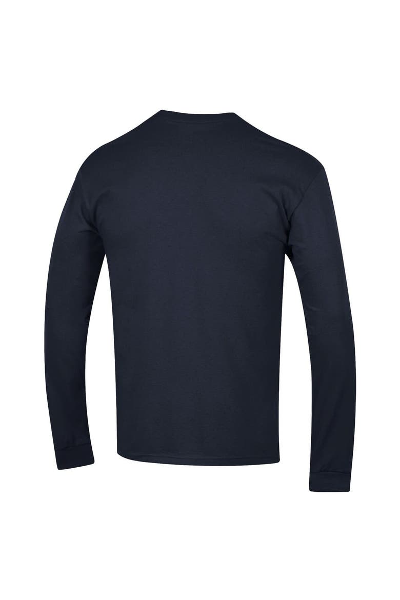 Men's Champion  Navy Penn State Nittany Lions Arch Over Logo 2-Hit Long Sleeve T-Shirt, Alternate, color, Navy