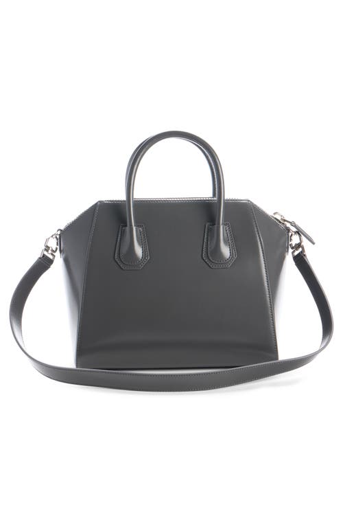 Givenchy Mini Antigona Leather Satchel In Gray