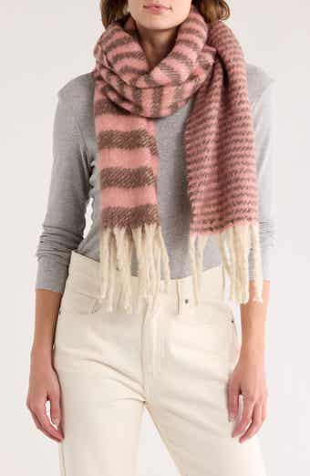 AREA STARS Cozy Stripe Fringe Scarf