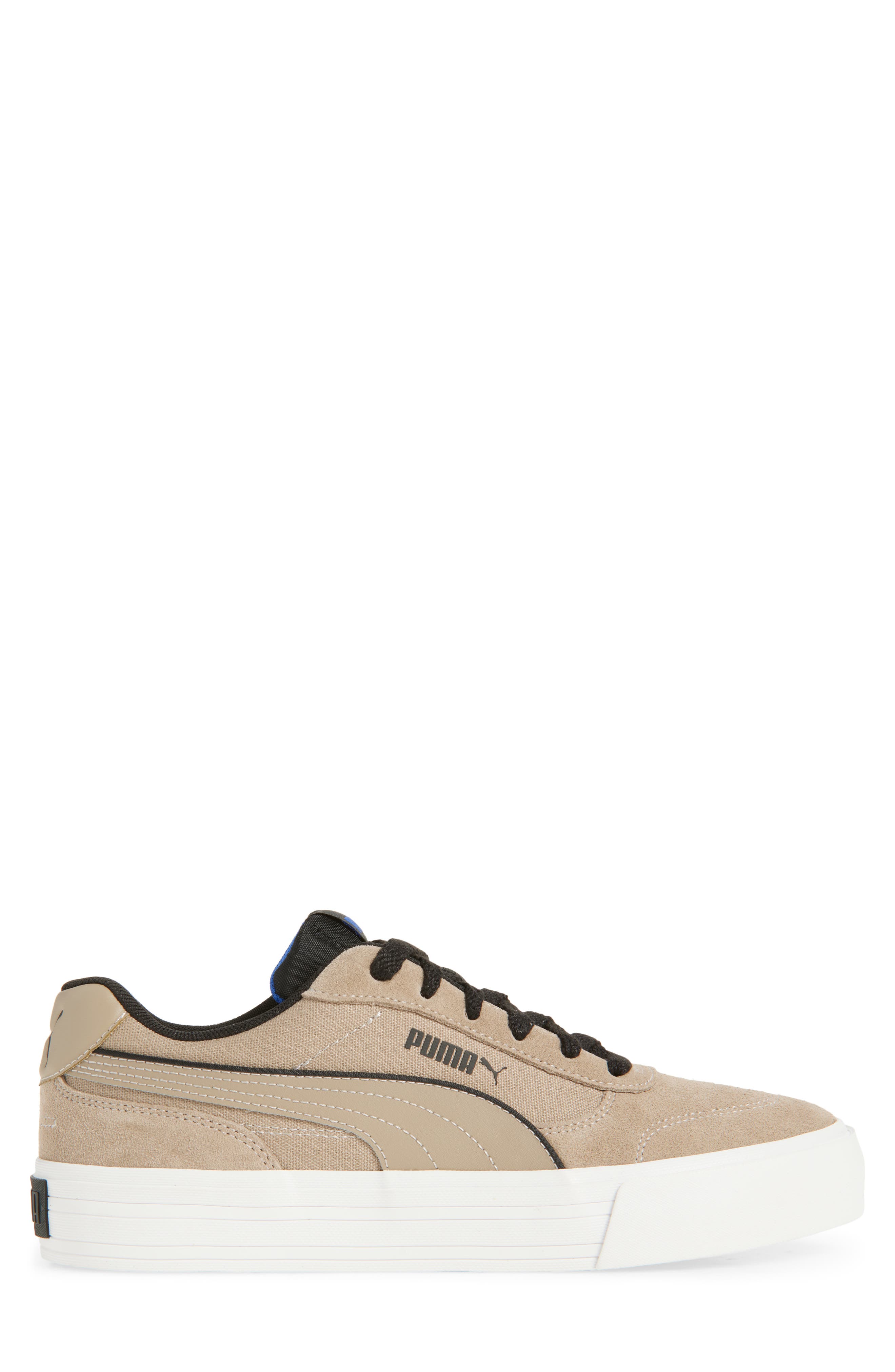 PUMA Court Classic Vulc Sneaker, Alternate, color, Ice Coffee/ Puma Black/ Blue