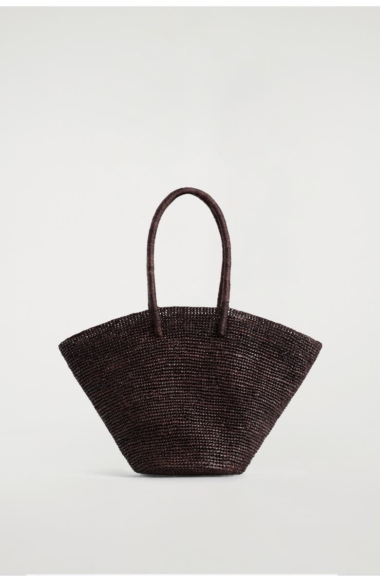 COS Hand-Woven Market Tote - Straw, Alternate, color, Brown