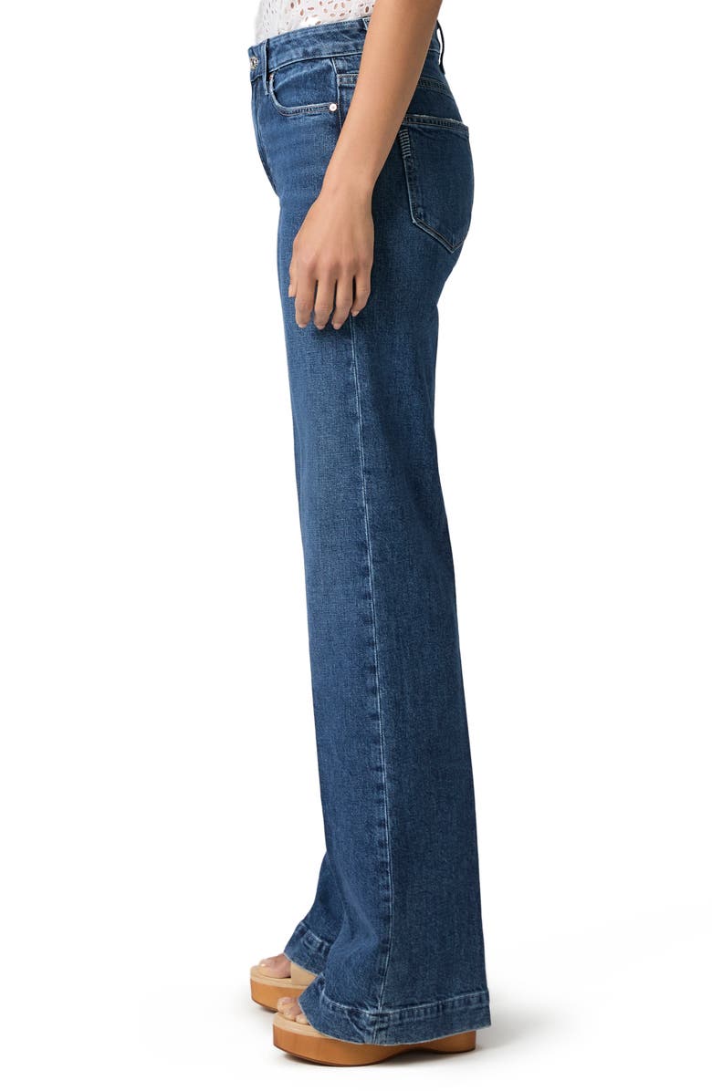 PAIGE Leenah High Waist Wide Leg Jeans, Alternate, color, Sound Check