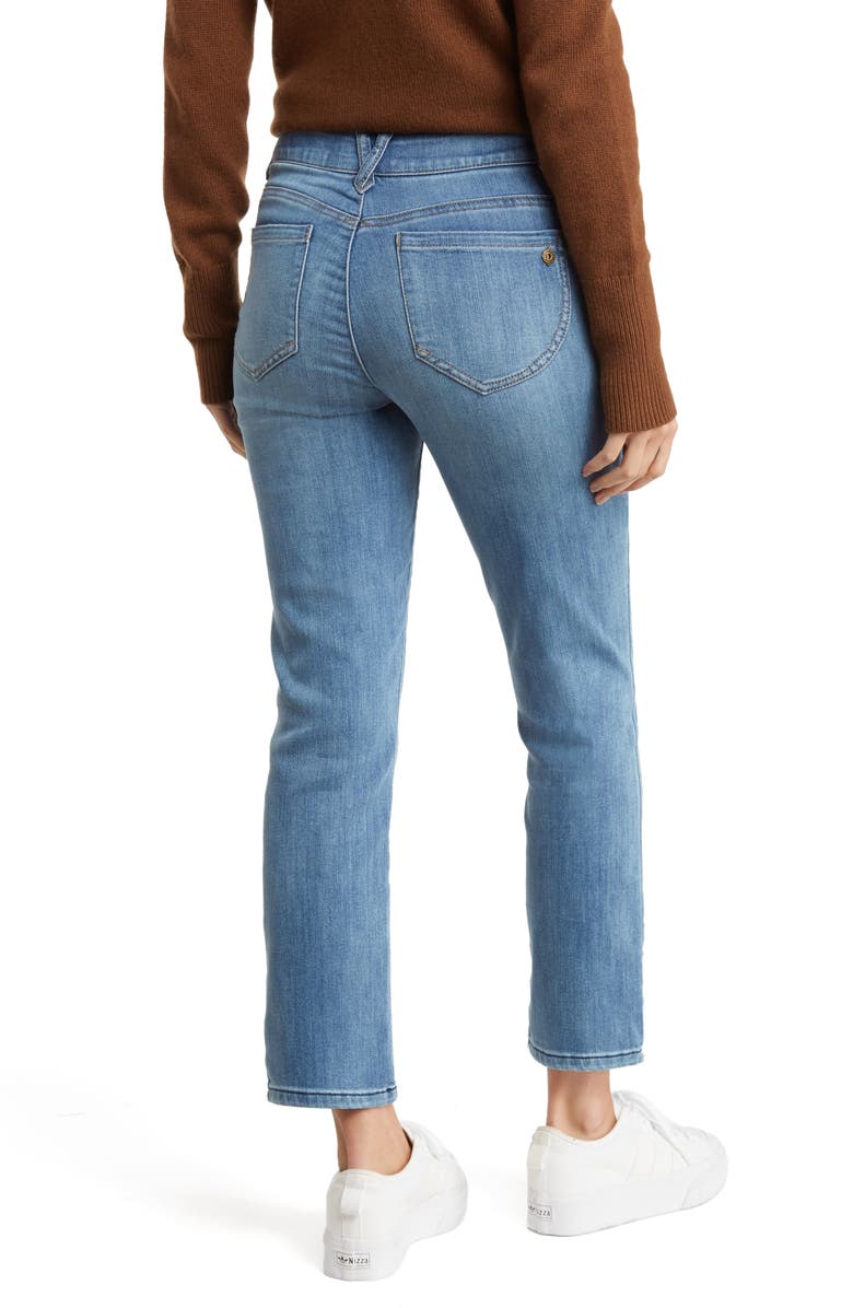 Democracy AB Technology Vintage Skinny High Waist Ankle Jeans, Alternate, color, Mble-Mid Blue