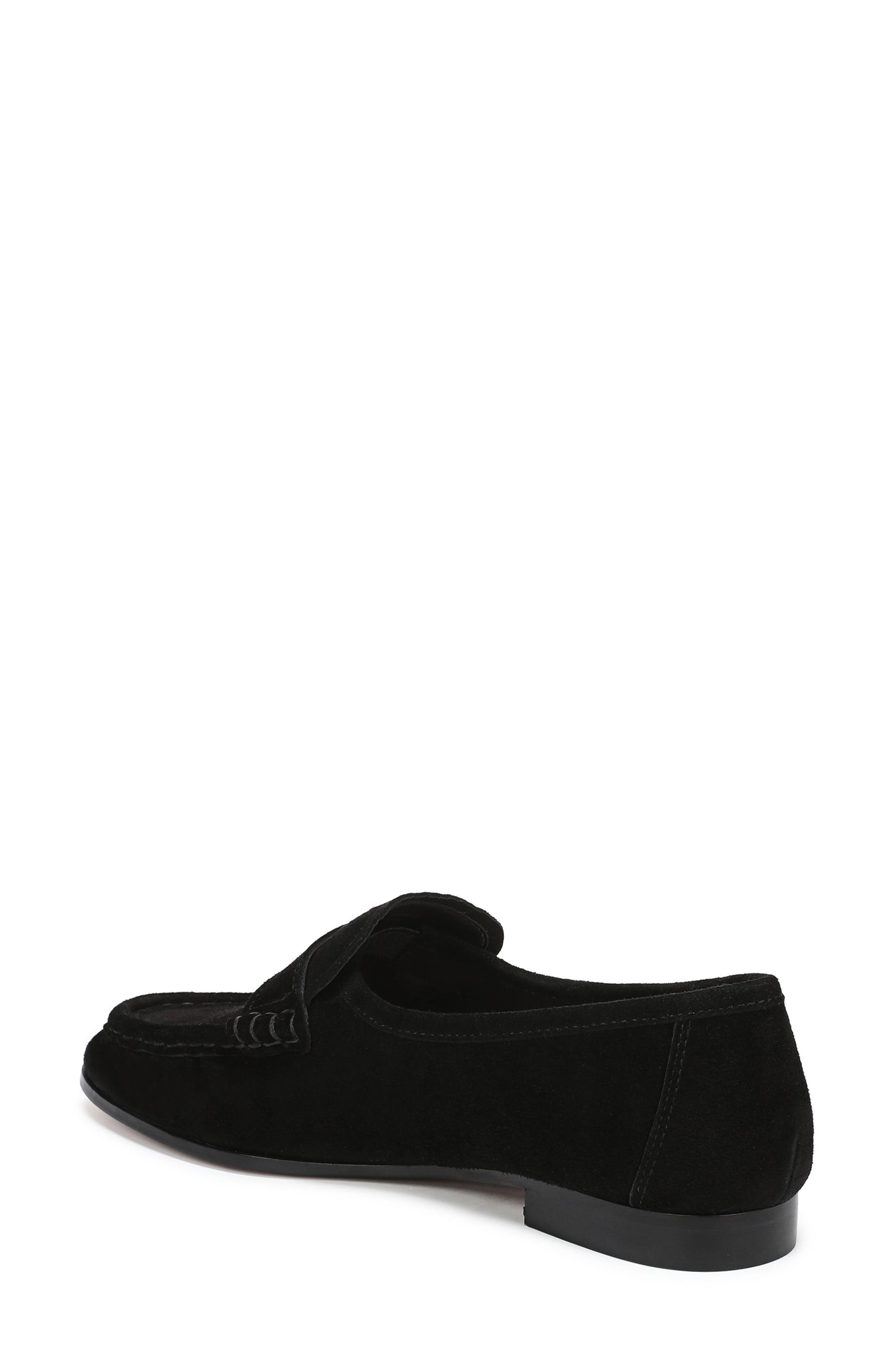 Lizbeth Moc Toe Loafer, Alternate, color, BLACK