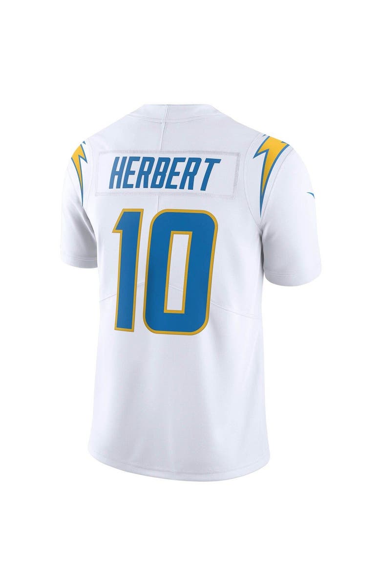 Nike Men's Nike Justin Herbert White Los Angeles Chargers Vapor Limited Jersey, Alternate, color, 