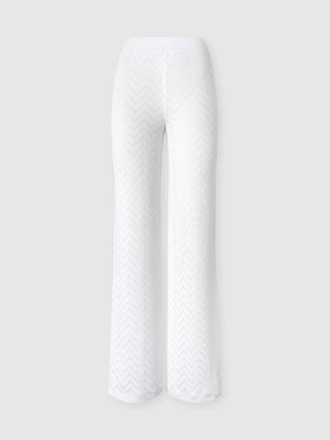 Straight-leg Stretch Chevron Cotton And Viscose Trousers