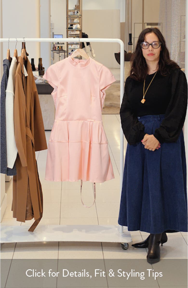 Saida Flare Satin Minidress, sales video thumbnail