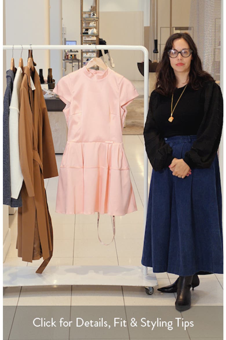 Saida Flare Satin Minidress video