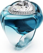 Swarovski Dulcis Crystal Heart Cocktail Ring