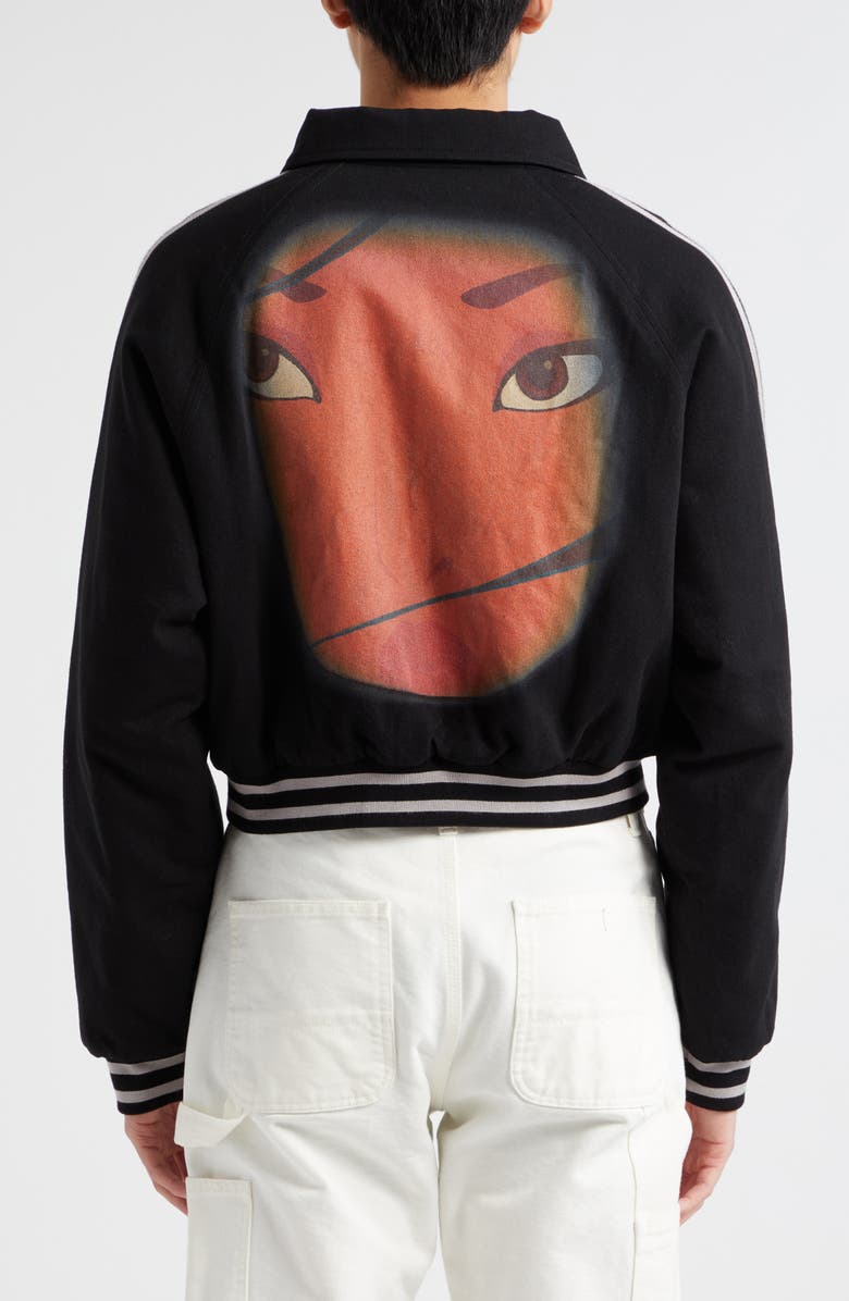 Wahine x Disney Gender Inclusive 'Pocahontas' Varsity Jacket, Alternate, color, Black