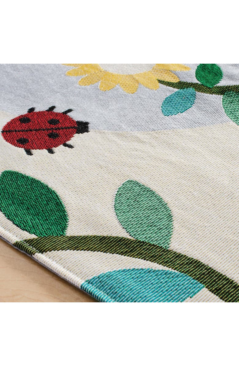 Kaplan Early Learning Company Bugs and Buds Decorative Runner, Alternate, color, Off-White