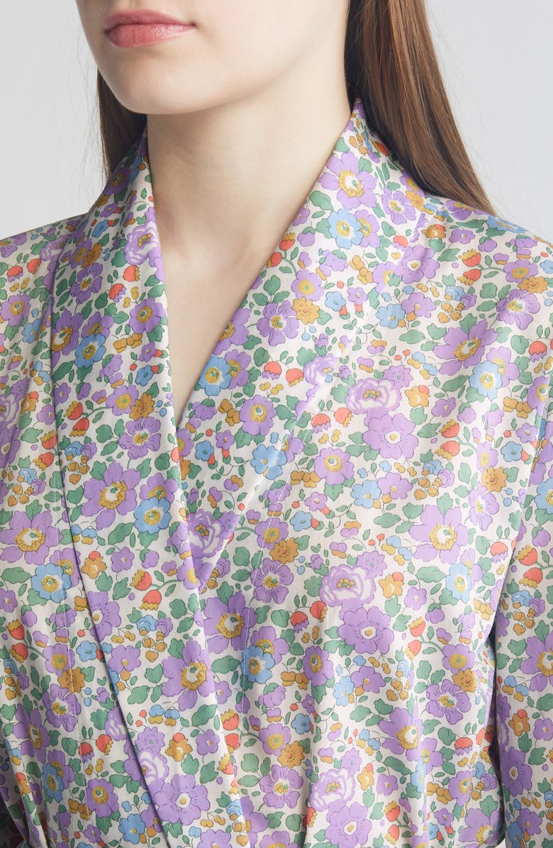 Liberty London Classic Tana Floral Cotton Robe, Alternate, color, 