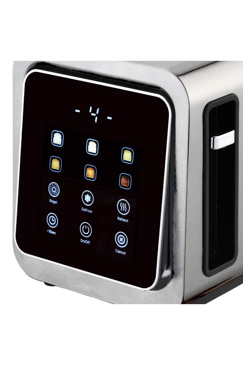 Touch Screen 2-Slice SS Digital Toaster Wide Slots, Alternate, color, Black