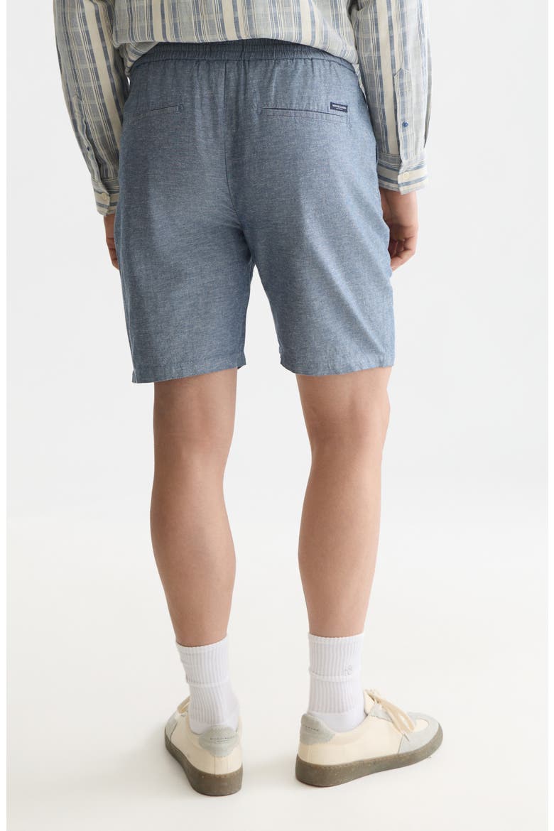 Cotton & Linen Regular Fit Shorts, Alternate, color, ENSIGN BLUE