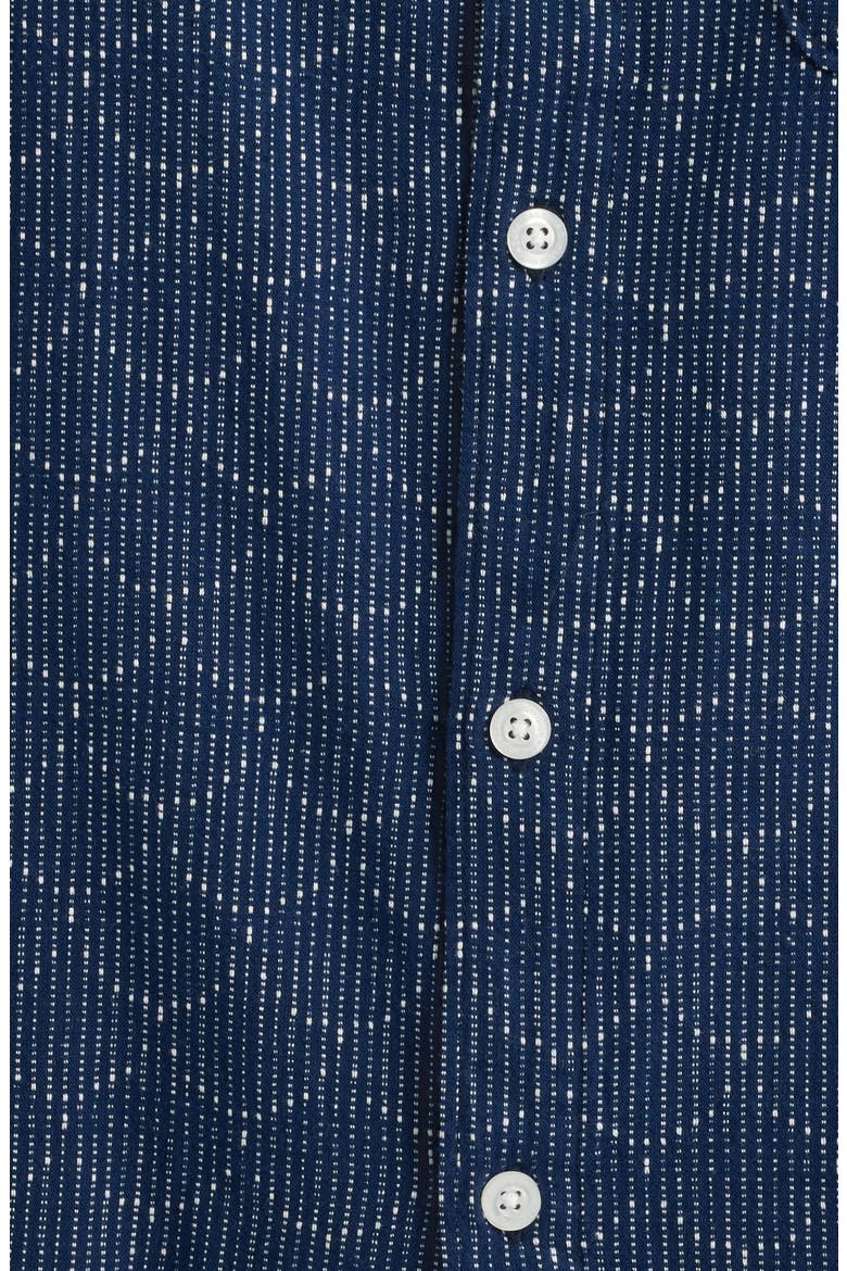 Scales Woven Camp Shirt, Alternate, color, NAVY