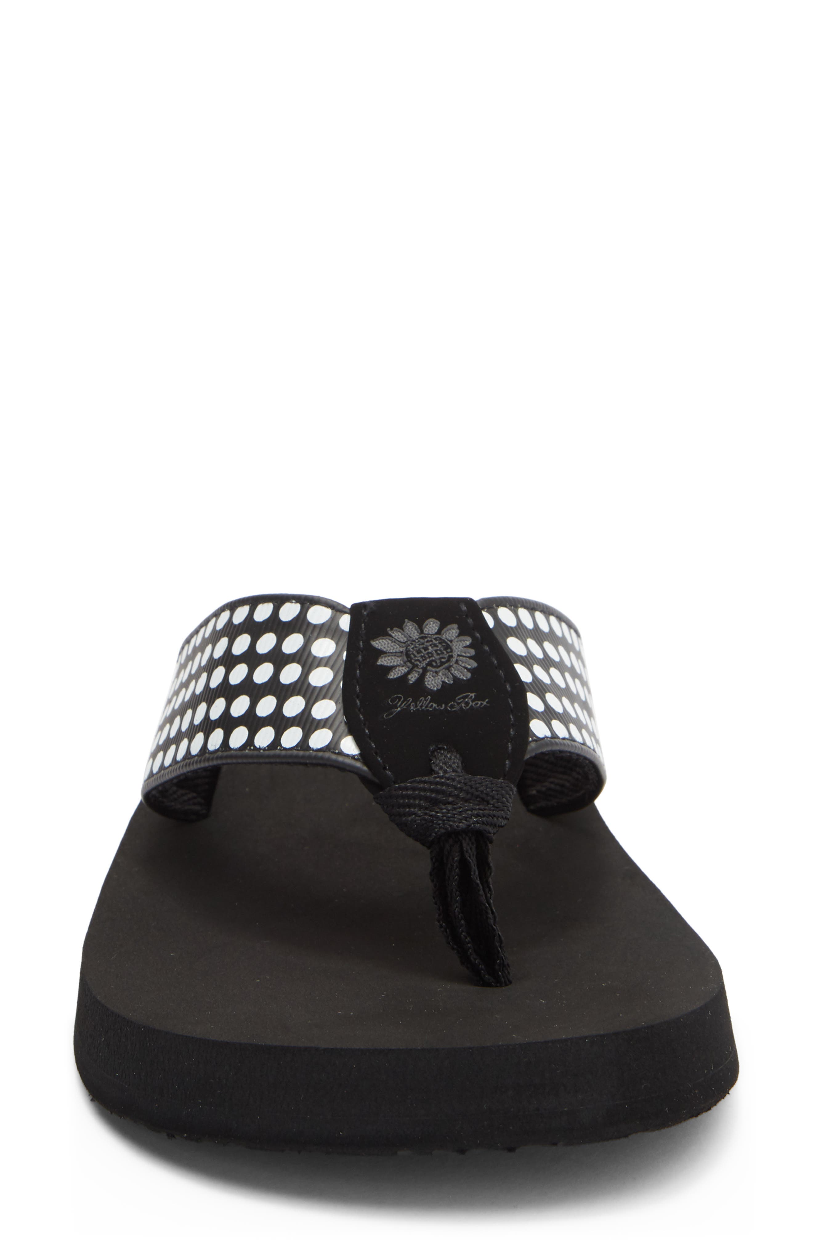Yellow Box Premium Fromy Flip Flop Sandal, Alternate, color, Black