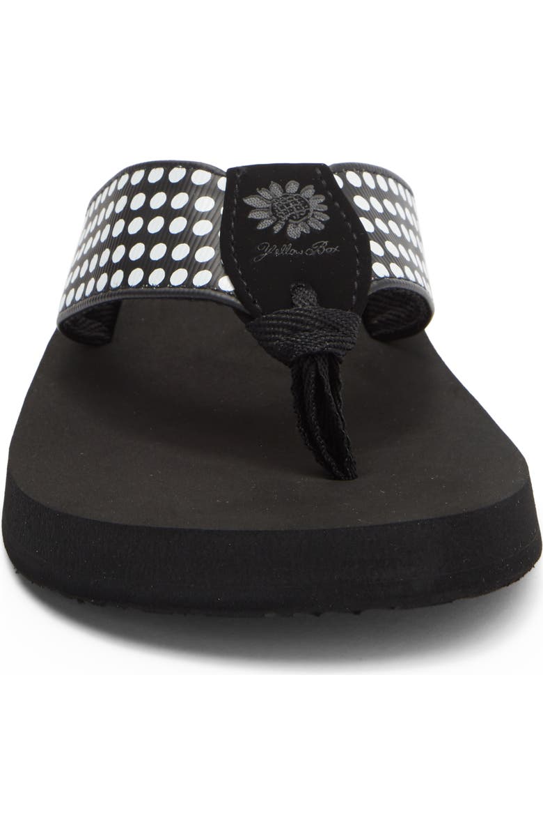 Yellow Box Premium Fromy Flip Flop Sandal, Alternate, color, Black
