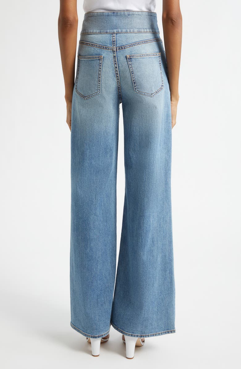 Ramy Brook Liv High Waist Wide Leg Jeans, Alternate, color, Light Wash
