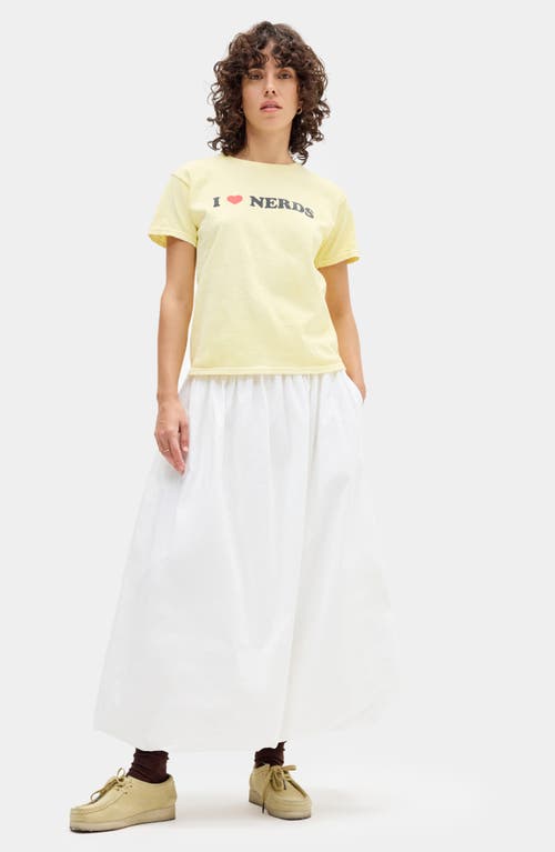 Shop Bdg Urban Outfitters Bubble Hem Maxi Skirt In White
