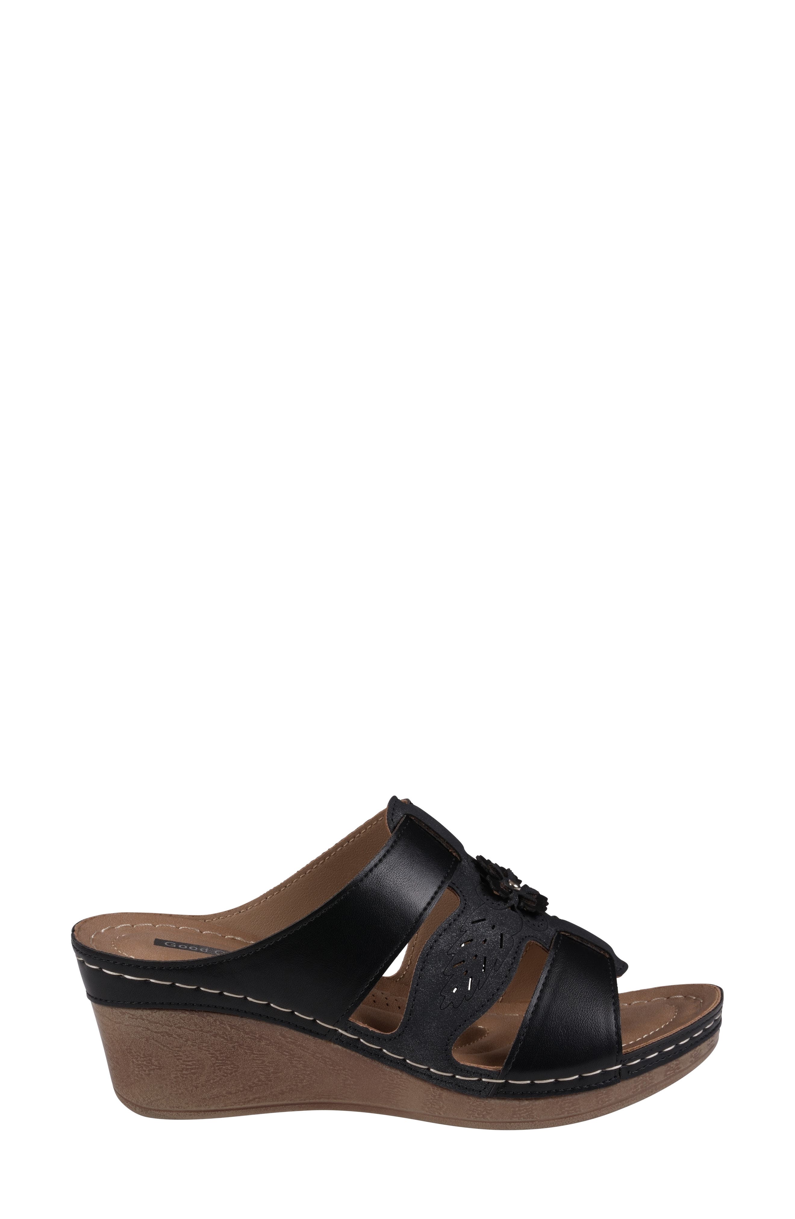 GC SHOES Spring Floral Wedge Sandal, Alternate, color, 