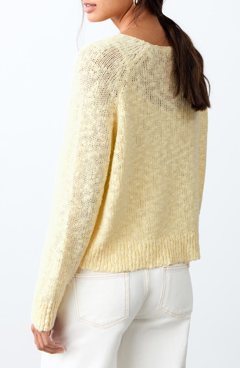MANGO TEEN Fine Knit Sweater, Alternate, color, Yellow