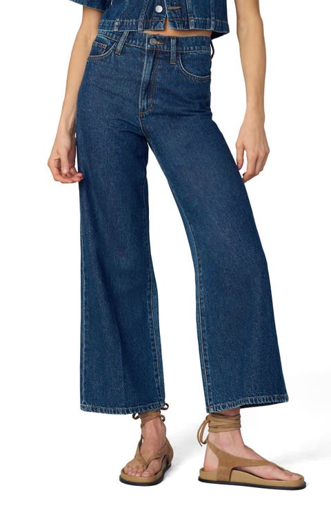The Mia High Waist Ankle Wide Leg Jeans (Lively)