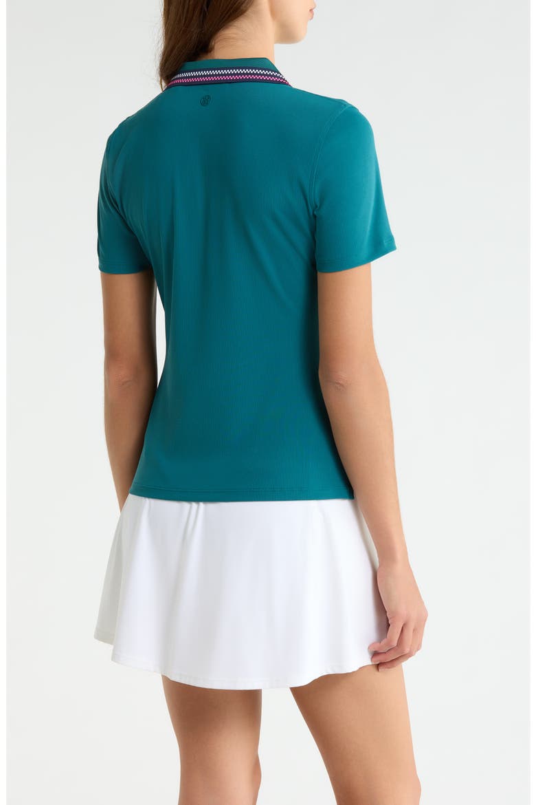 Tech Nylon Rib Polo, Alternate, color, MARINE TEAL