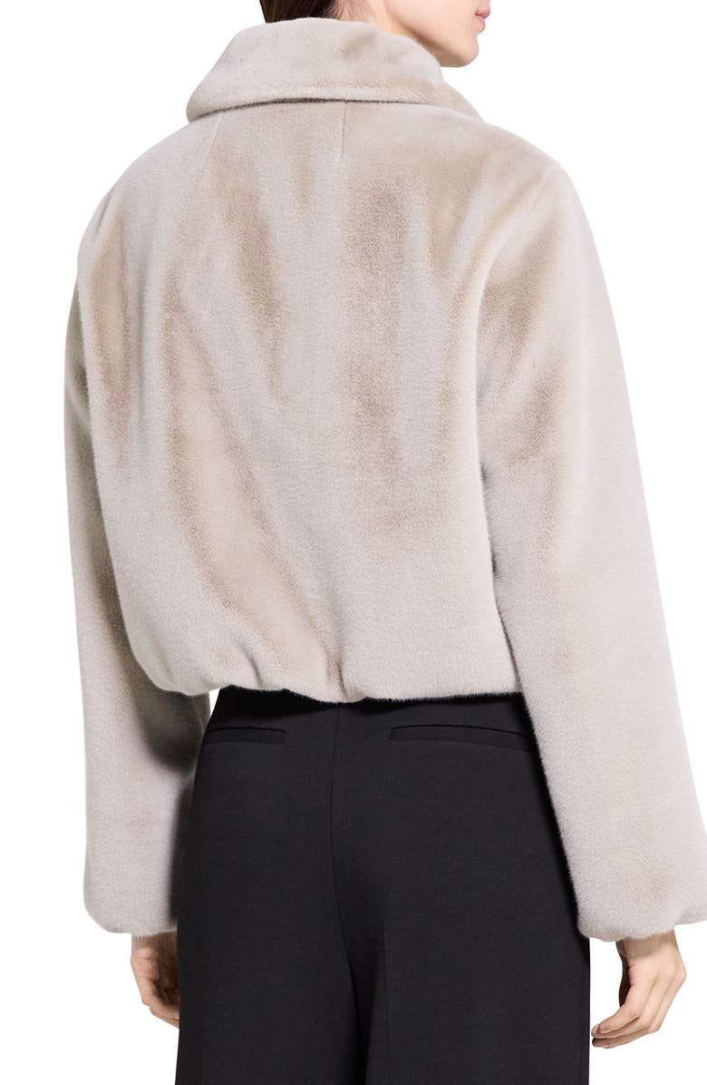 Theory Faux Fur Coat, Alternate, color, Mirror