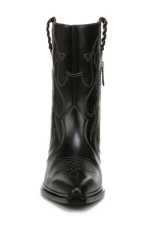 Franco Sarto Bianca Pointed Toe Western Boots In Black