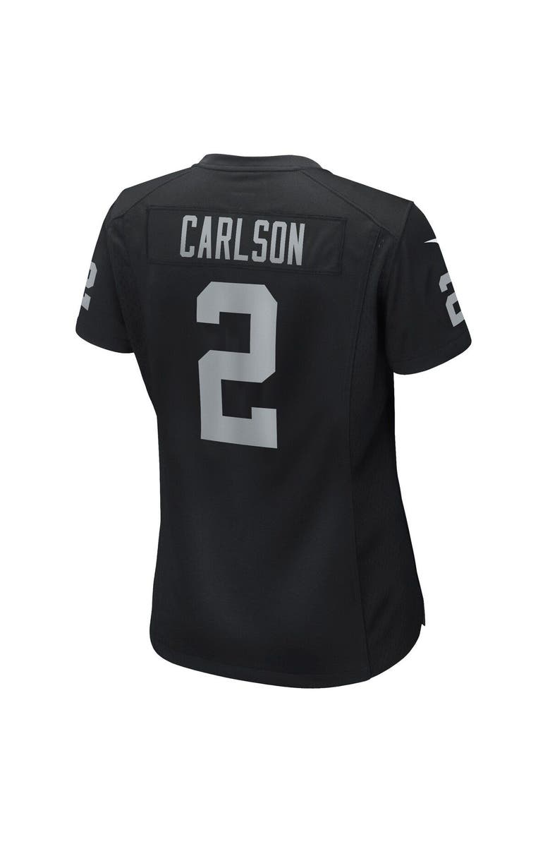 Nike Women's Nike Daniel Carlson Black Las Vegas Raiders Game Player Jersey, Alternate, color, 