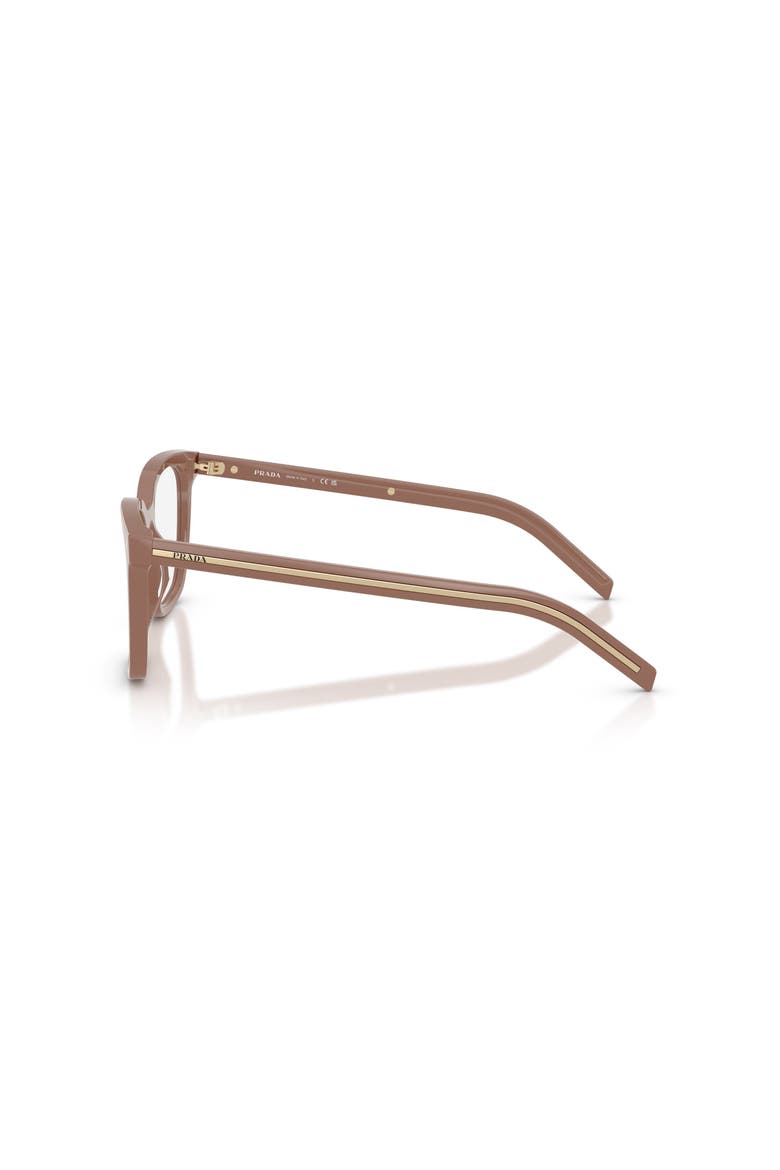 50mm Rectangle optical glasses, Alternate, color, Brown