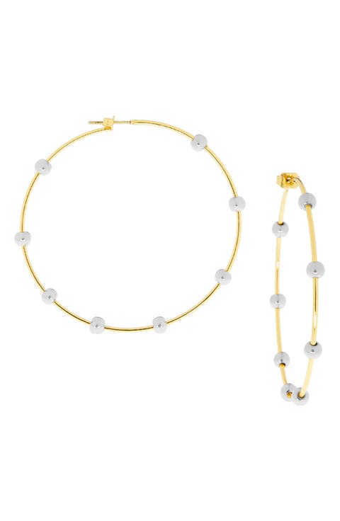 Ball Hoop Earrings
