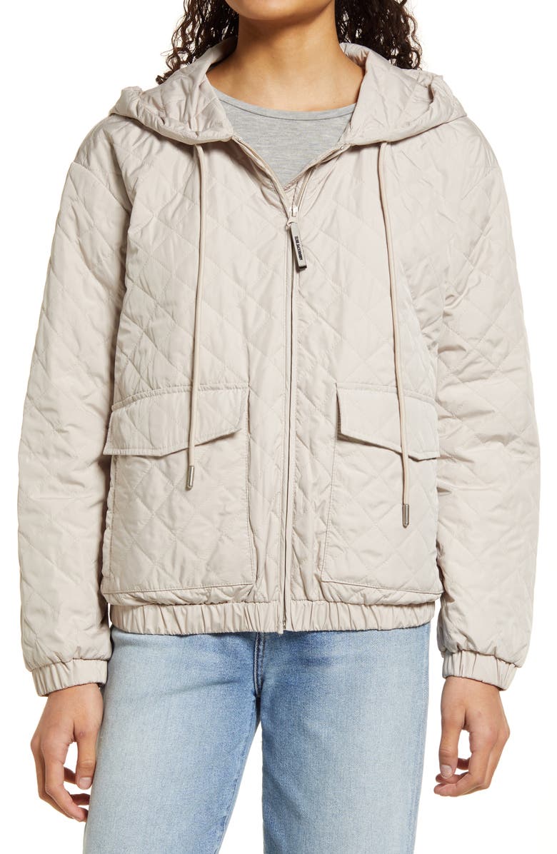 Ilse Jacobsen Packable Quilted Hooded Bomber Jacket, Alternate, color,