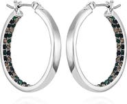 Vince Camuto Inside Out Crystal Pavé Hoop Earrings