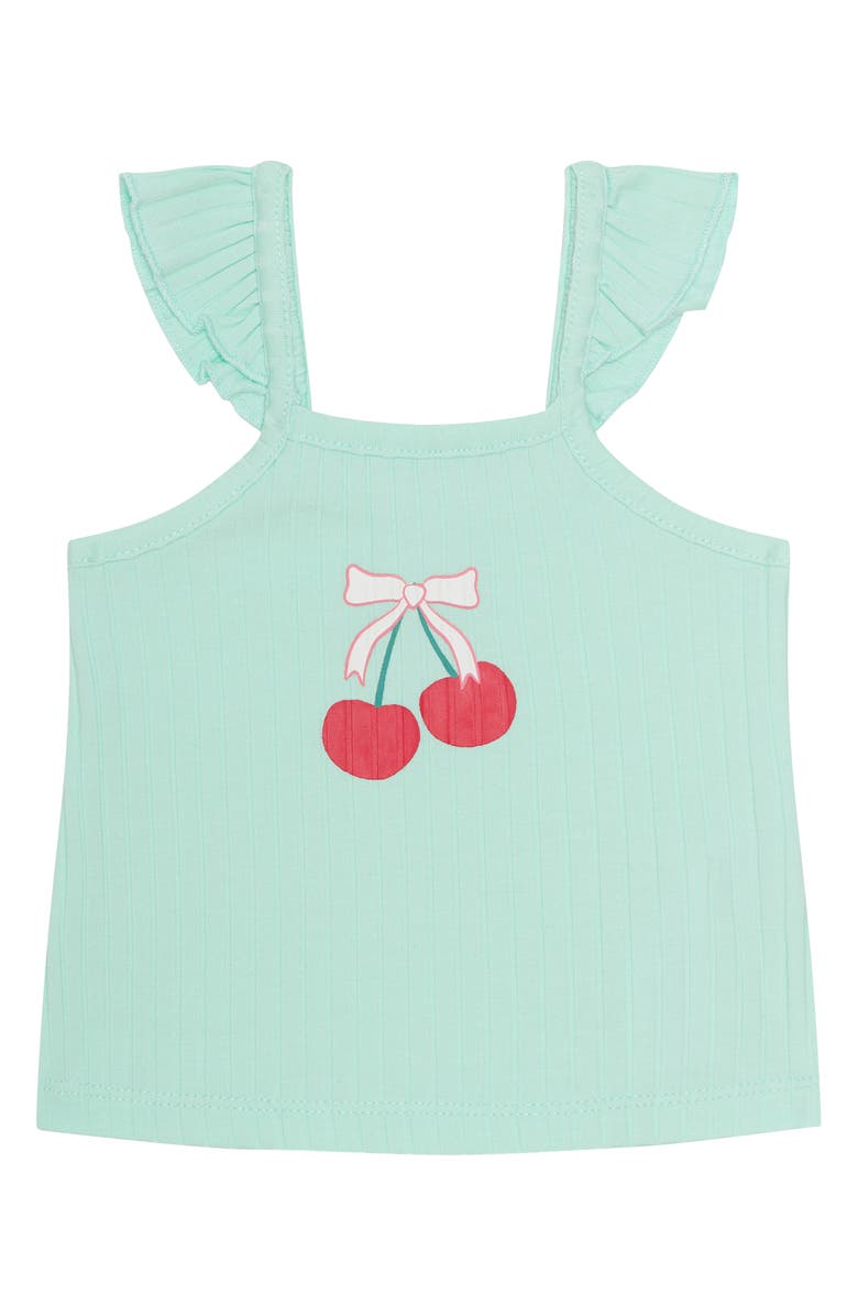 PL Baby by Petit Lem 5-Piece Cherry Print Gift Set, Alternate, color, Cherries