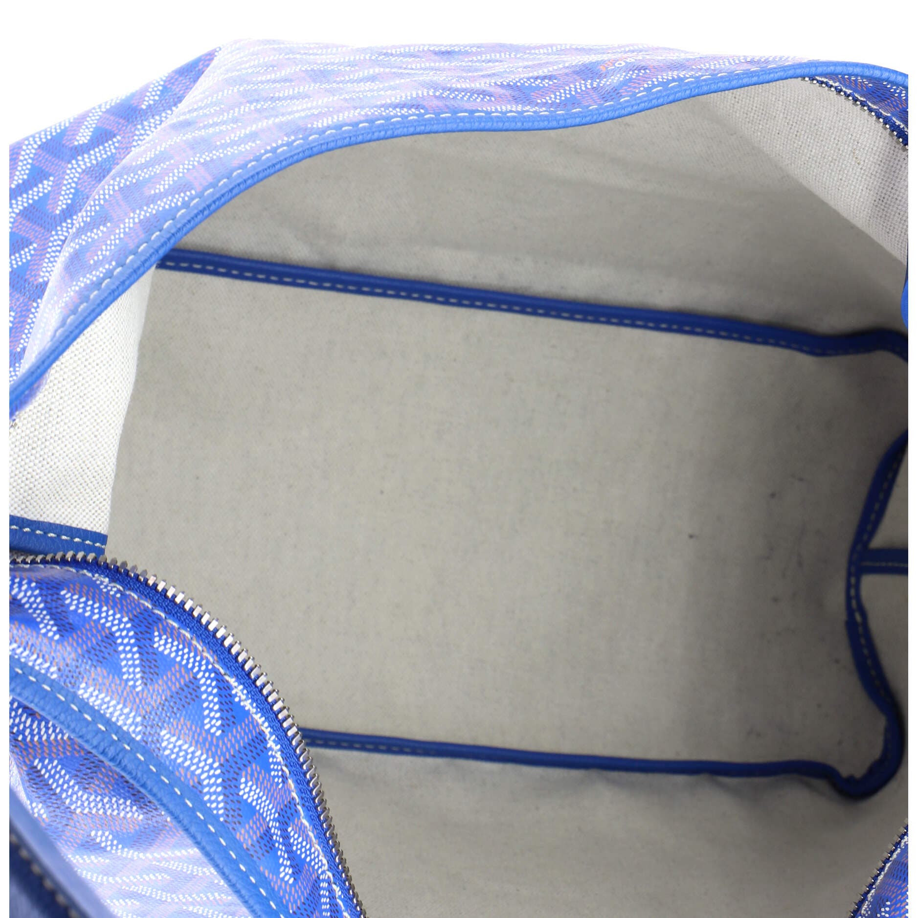 Pre-Owned Goyard Boheme Hobo Coated Canvas, Alternate, color, Blue