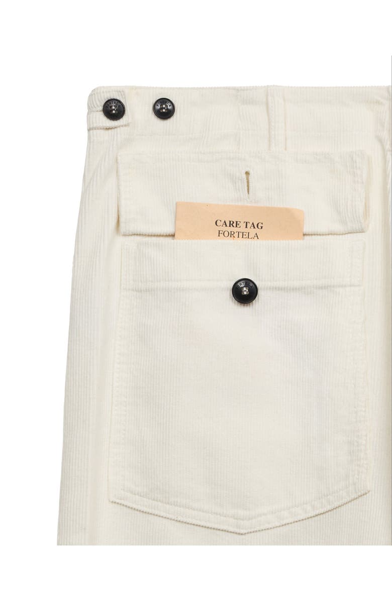 Fortela Newfatigue Corduroy Fatigue Trousers, Alternate, color, Off White