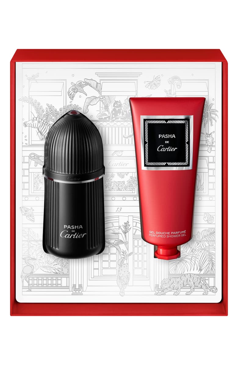Cartier Pasha de Cartier Noir Eau de Toilette Gift Set $155 Value, Alternate, color, 